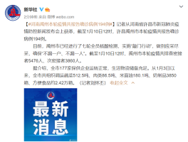 【本次疫情河南确诊多少例,河南疫情增加多少例】