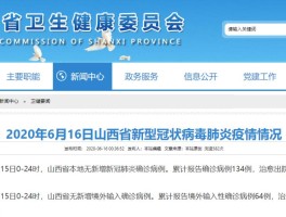 山西疫情各区数据统计.山西疫情分布情况？