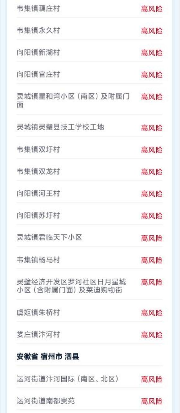 怎样查疫情地区风险等级/如何查看疫情风险区域